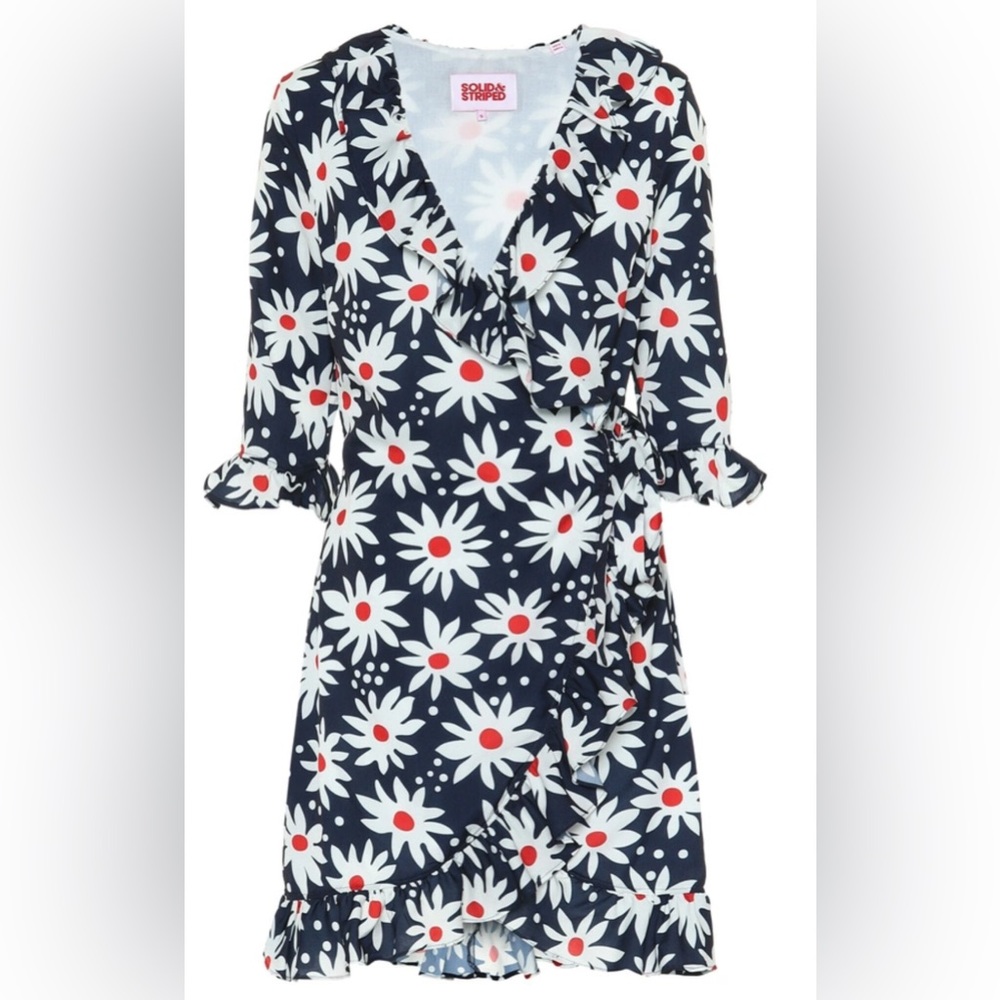 Daisy Print Wrap Dress